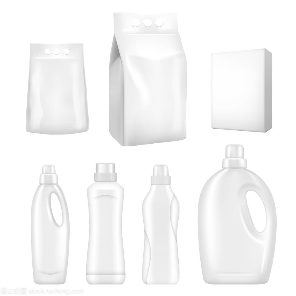 精雕细琢 打造逼真塑料洗涤剂包装矢量模拟套件的艺术与科学